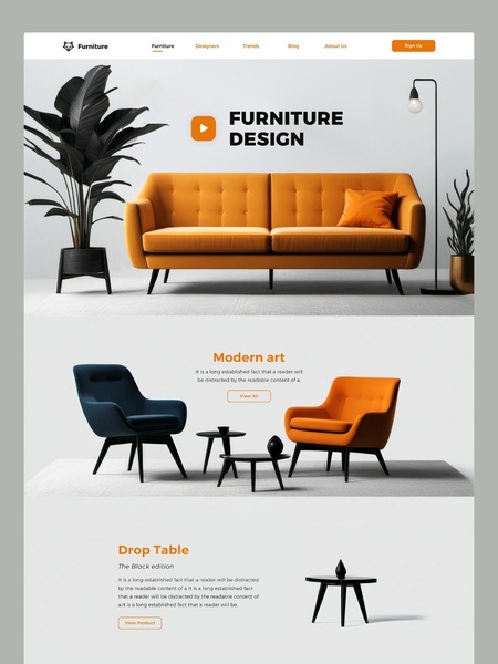 living room sofa, modern sofa, upholstered sofa, two seater sofa, furniture set, brand awareness, minimalist, lifestyle, calm, trustworthy, neutral, orange